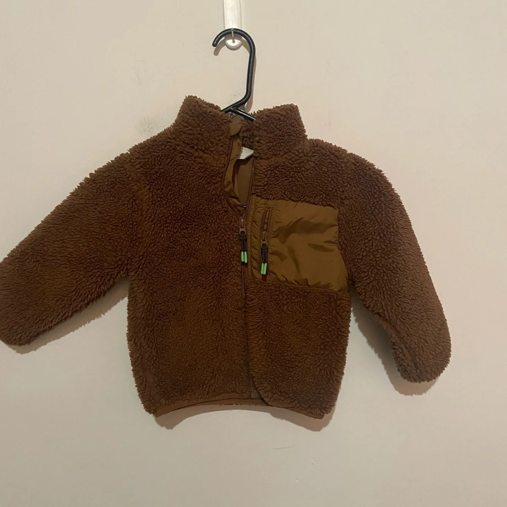 H&M Teddy brown jacket‎ size 3-4t